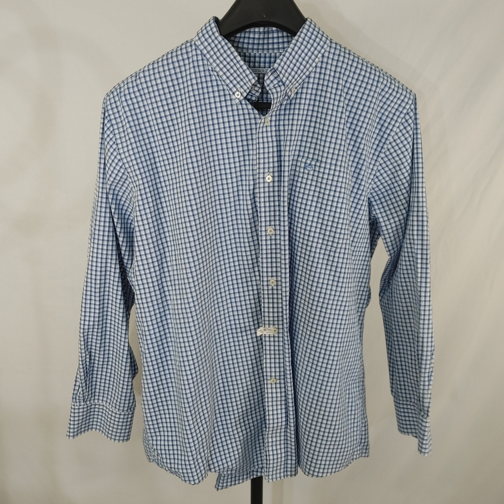 Southern Tide Blue Check Button Down Shirt - Size XXL - Picture 2 of 10